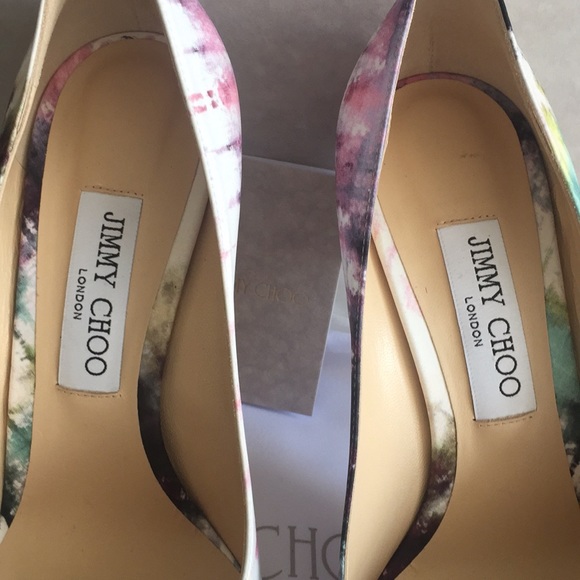NEW NIB Jimmy Choo Hawaii Oasis Heels Pumps 39.5 - Picture 4 of 7